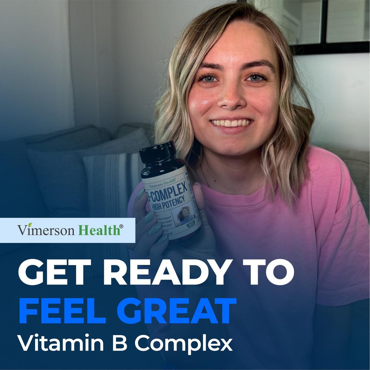 Vimerson Health Complexe de Vitamines B 400mcg sur une table