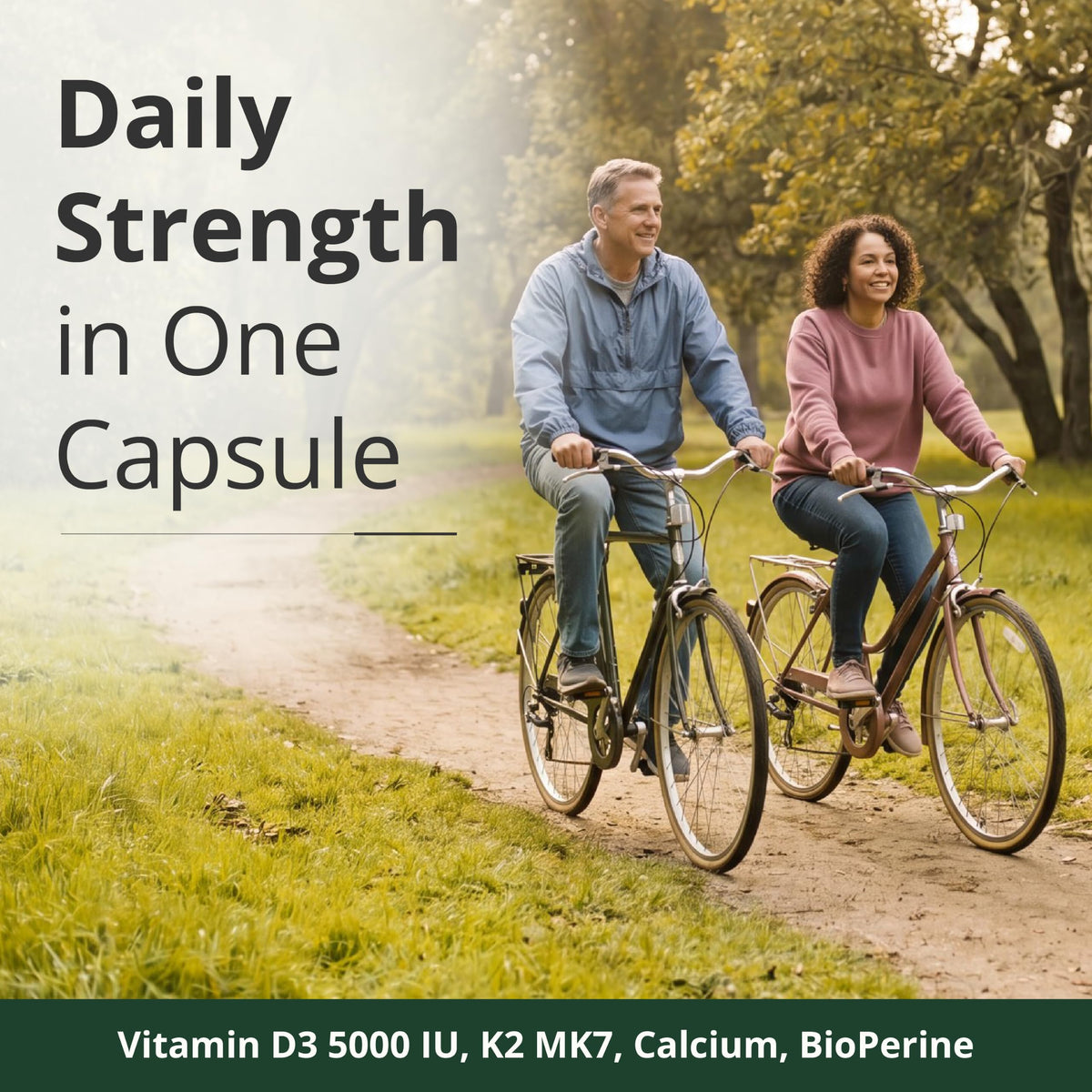 Vimerson Health D3 K2 Calcium capsules sur une cuillère