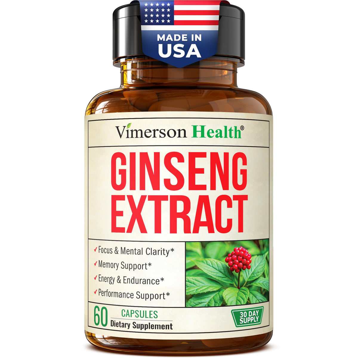 Vimerson Health Ginseng Panax 1000mg boîte avant