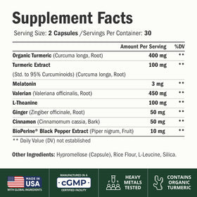 Vimerson Health Melatonine 3mg, capsules de complément alimentaire