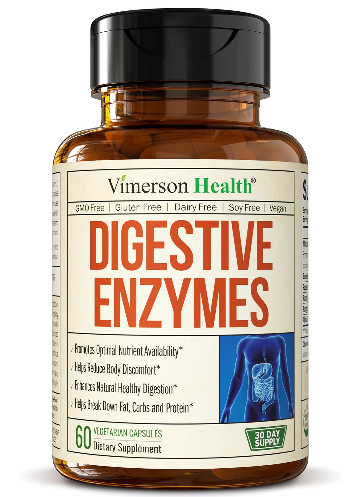 Vimerson Health Multi-Enzymes 60 capsules vue de face