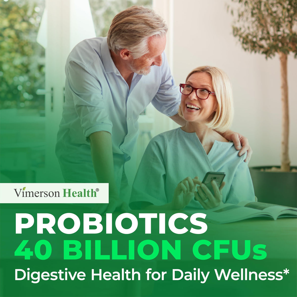 Vimerson Health Probiotiques étiquette et informations sur le produit