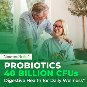 Vimerson Health Probiotiques étiquette et informations sur le produit