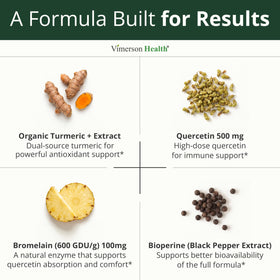 Vimerson Health Quercétine 500mg capsules sur une table