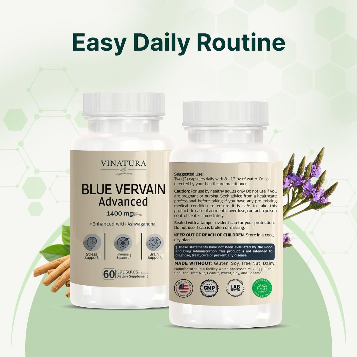 VINATURA Blue Vervain Advanced packaging details