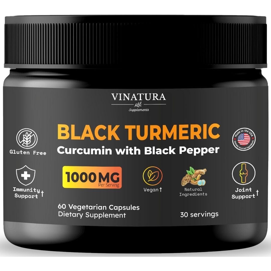VINATURA Curcuma Noir 1000mg avec Poivre Noir - vue avant