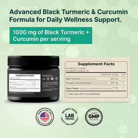 VINATURA Curcuma Noir capsules à l'intérieur de l'emballage