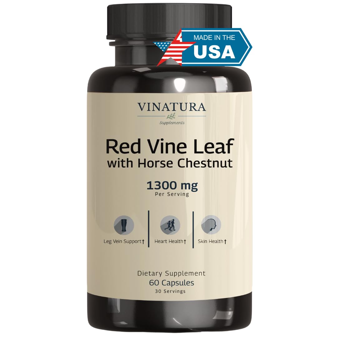 VINATURA Extrait de Feuille de Vigne Rouge 1300mg vue de face