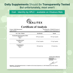VINATURA NMN Complex 1325MG capsule close-up