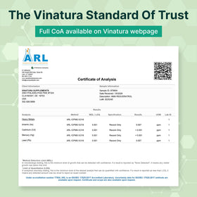 VINATURA NMN Complex 1325MG displayed with leafy background
