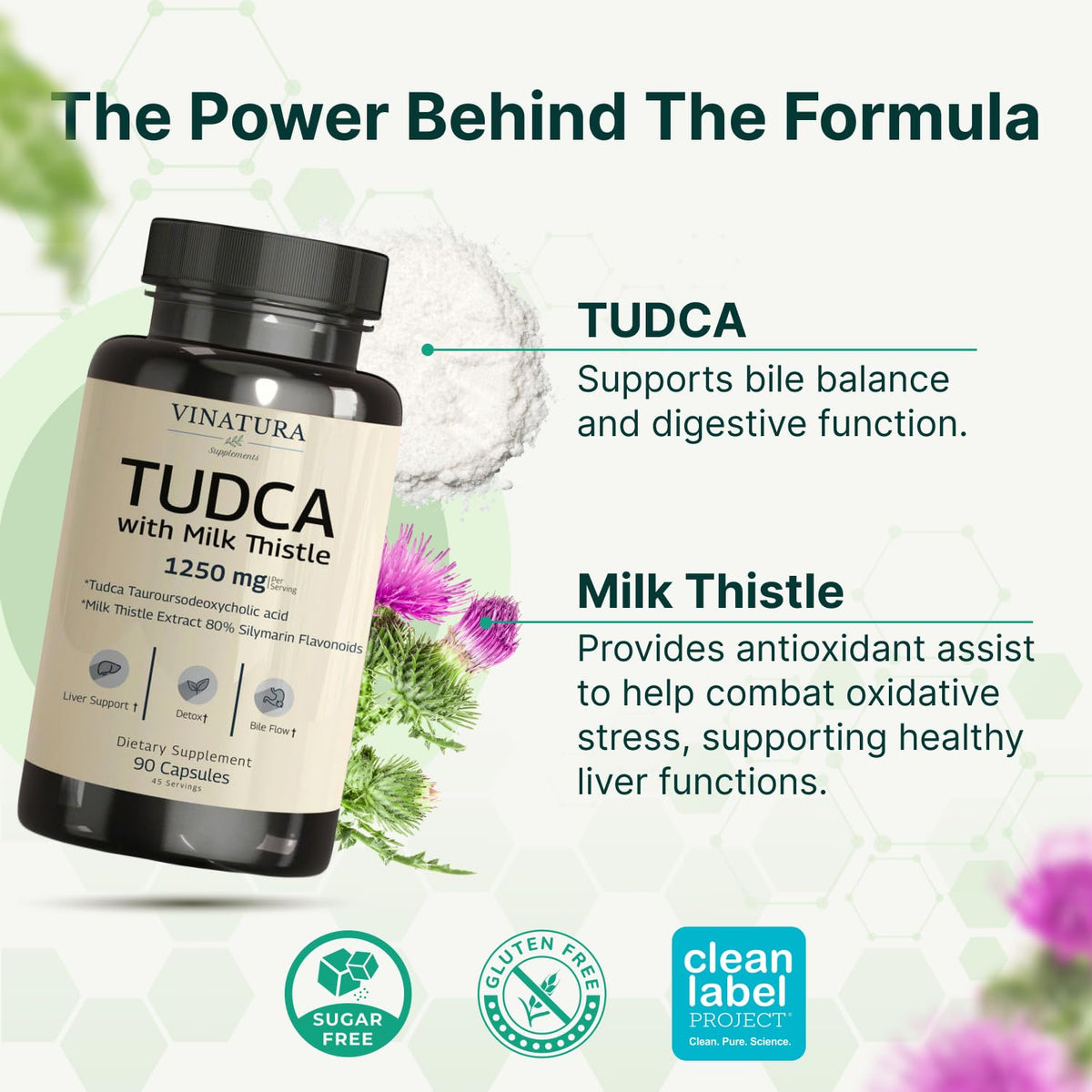 VINATURA TUDCA Chardon-Marie 1250mg capsules