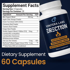 VINTERA LABS Complément Alimentaire 60 Capsules - prise de capsules