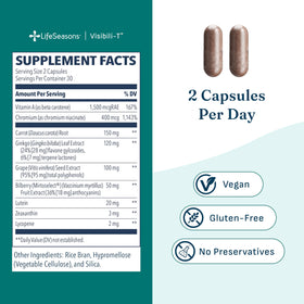 Visibili-T, présentation de la boîte avec les capsules à côté