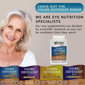 Vision Defender Omega-3 capsules in a hand