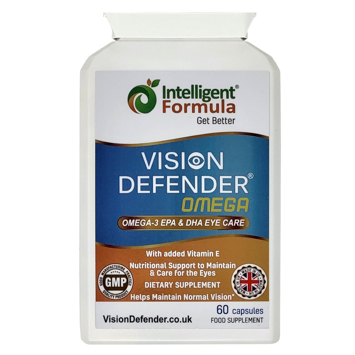 Vision Defender Omega-3 huile de poisson 1000mg front view