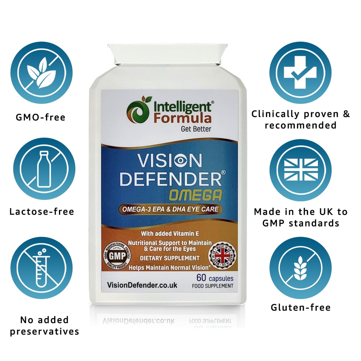 Vision Defender Omega-3 with antioxidant vitamin E information