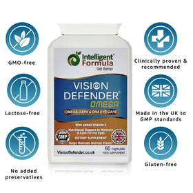 Vision Defender Omega-3 with antioxidant vitamin E information
