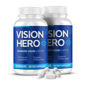 Vision Hero Compléments Alimentaires pour la Santé des Yeux, 60 capsules, vue de face