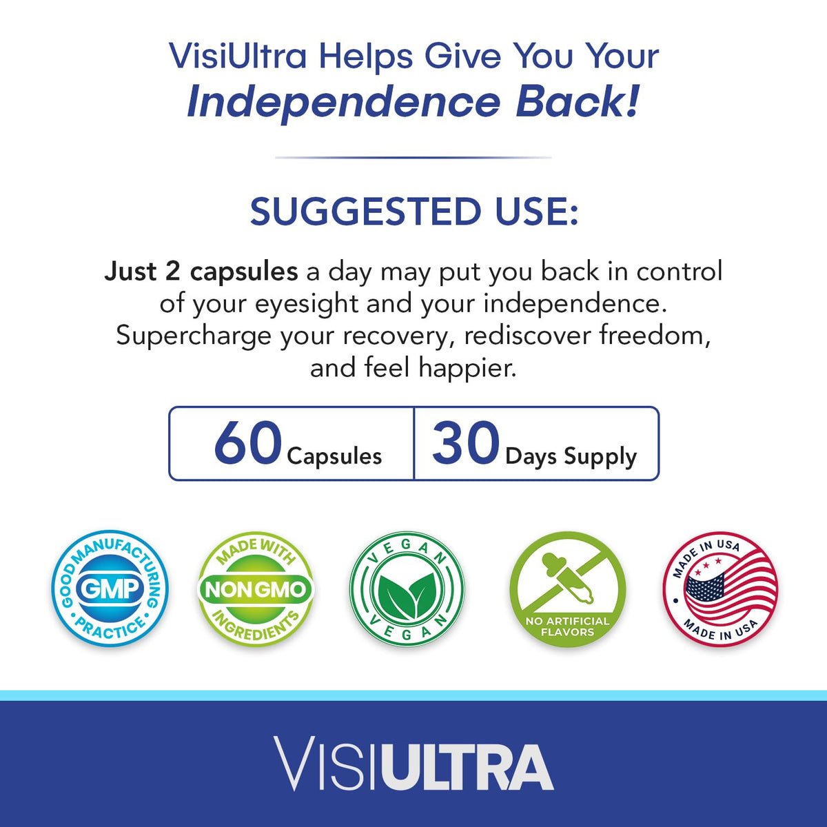 VisiUltra Complément Alimentaire - Vue latérale du produit
