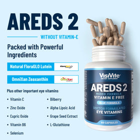 VisiVite AREDS 2 capsules avec étiquette lisible
