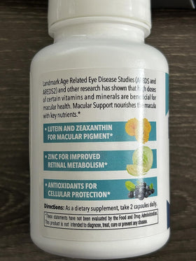 VisiVite Complément Maculaire 60 Capsules Végétariennes avec des ingrédients naturels