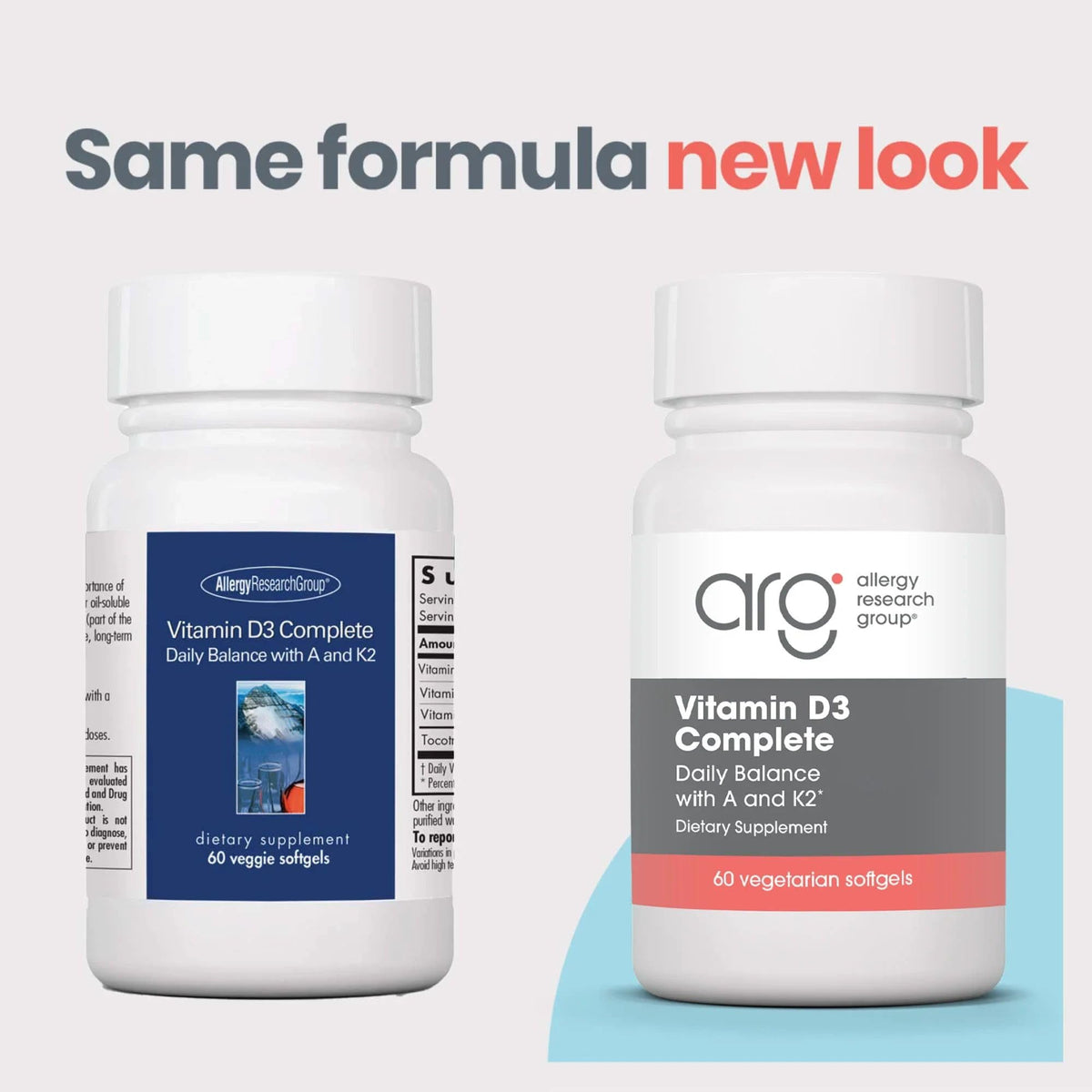 Vit D3 Complete 60 gélules végétales sur une table