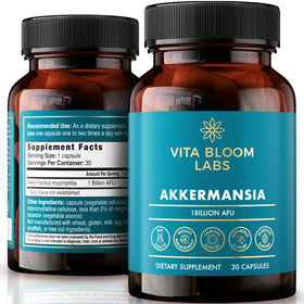 Vita Bloom Labs Complément Alimentaire Probiotique Akkermansia 30 Capsules vue de face
