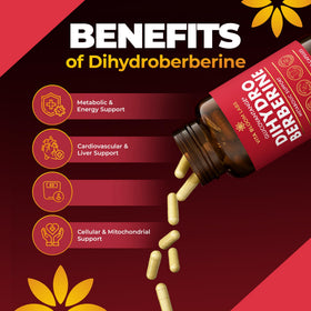 Vita Bloom Labs GlucoVantage Dihydroberberine 200mg bouteille vue latérale