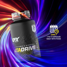 Vita Drive EFX Sports boîte ouverte montrant capsules