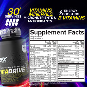 Vita Drive EFX Sports capsules sur fond blanc