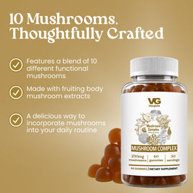 VITA GLOBE Gummies Complex Champignon 440g arrière