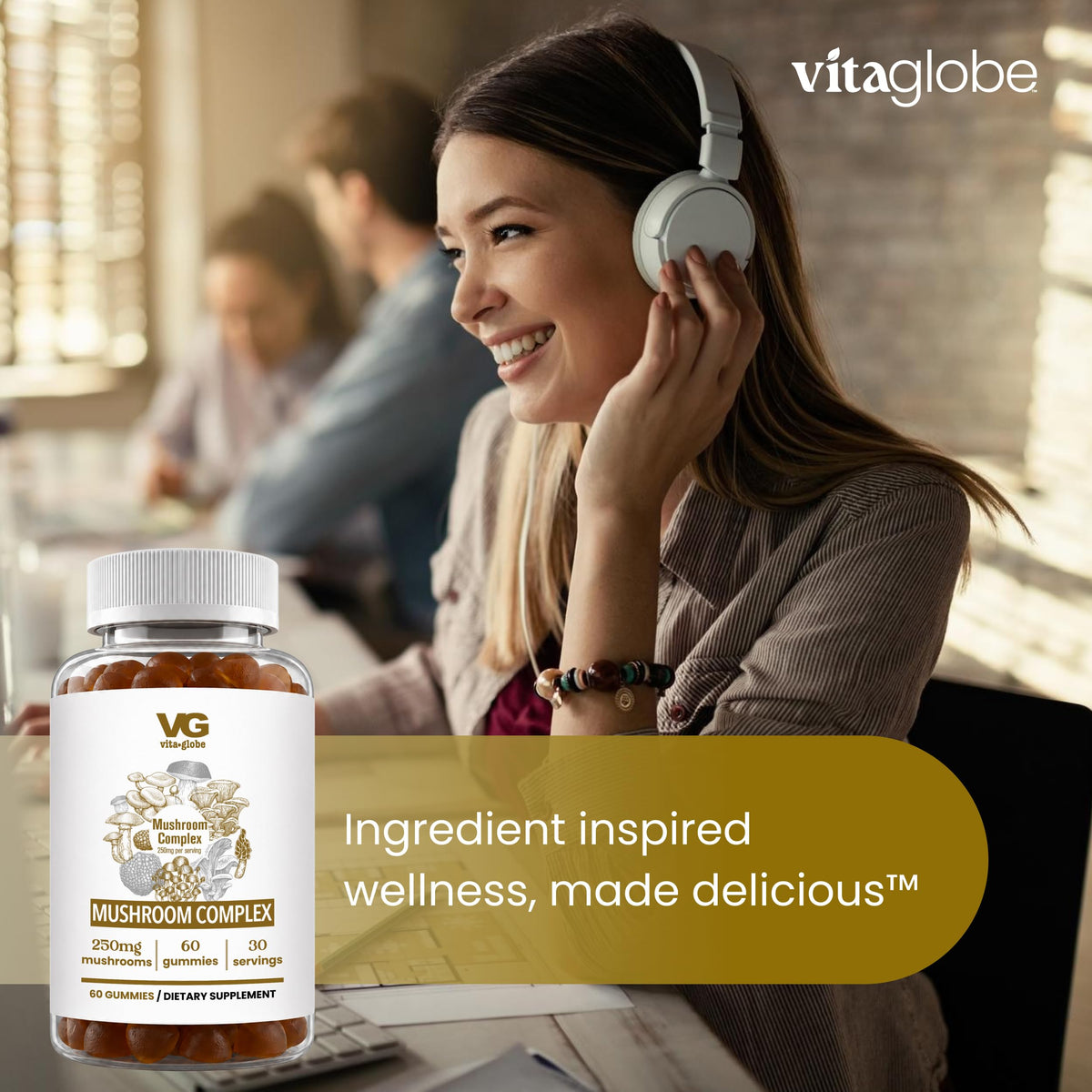 VITA GLOBE Gummies Complex Champignon 440g en lifestyle
