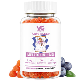 VITA GLOBE Gummies de Mélatonine pour Enfants 1mg, vue de face