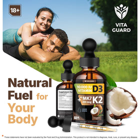 Vita Guard D3 K2 liquide avec ingrédients naturels