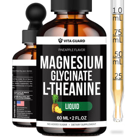 Vita Guard gouttes de magnésium glycinate 500mg flacon de 60ml