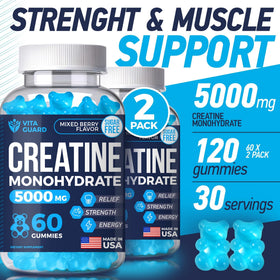 Vita Guard Gummies Créatine 5000mg gummies en gros plan
