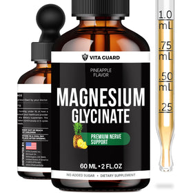 Vita Guard magnésium glycinate liquide 500mg flacon avant