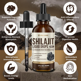 Vita Guard Shilajit Himalayen dans un environnement naturel