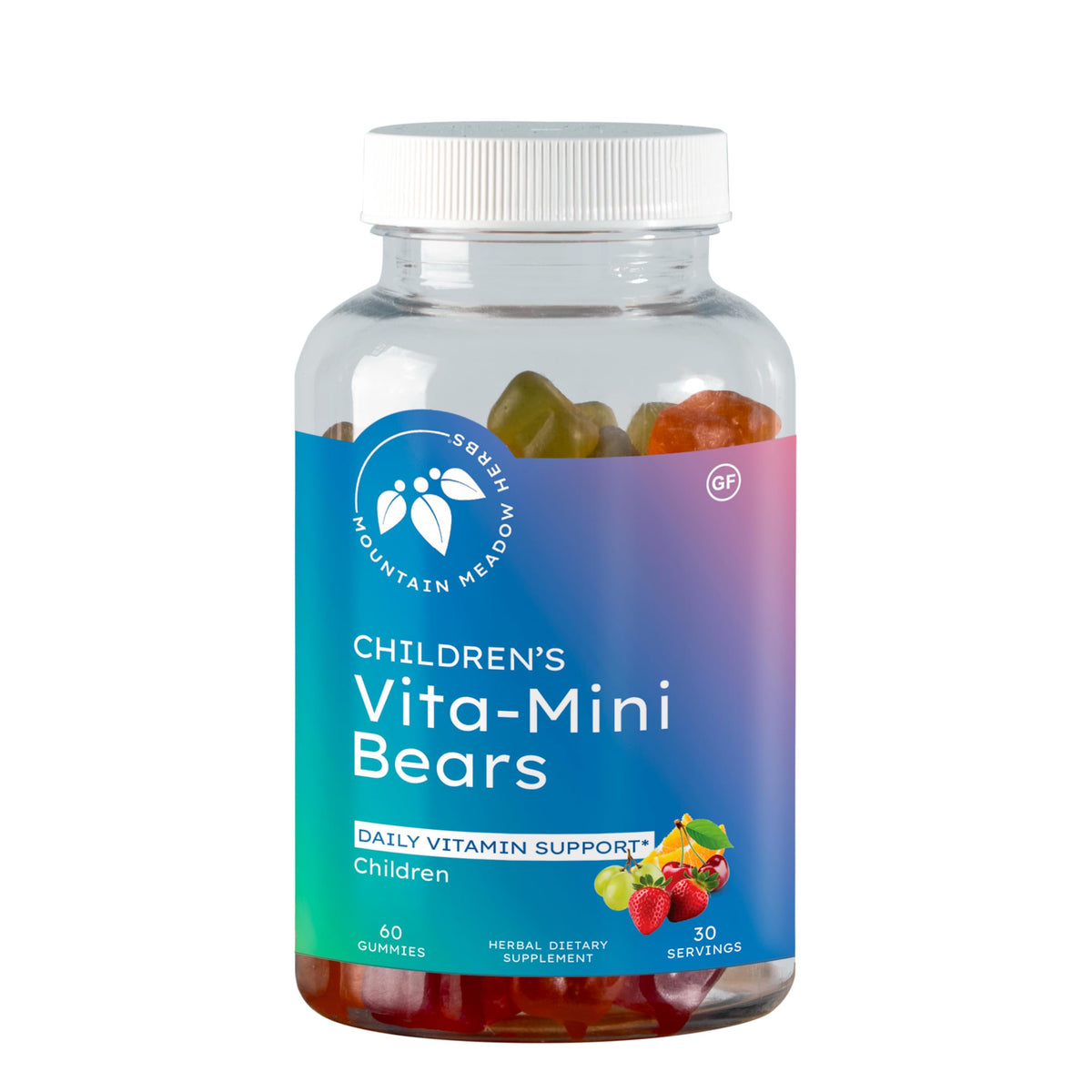 Vita-Mini Bears 60 gummies front view packaging