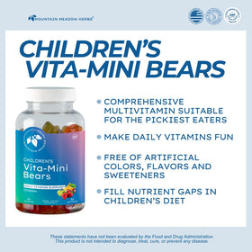 Vita-Mini Bears gummies in assorted flavors