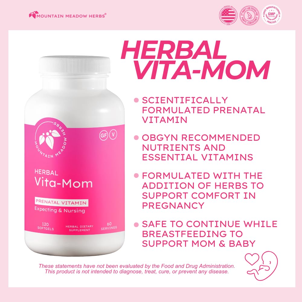 Vita-MOM Complément Alimentaire Prénatal étiquette et ingrédients