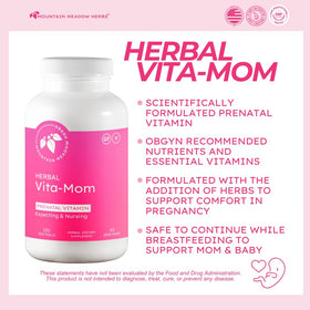 Vita-MOM Complément Alimentaire Prénatal étiquette et ingrédients