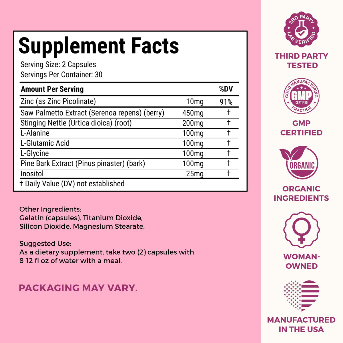 VITA-PCOS Complément Alimentaire 8-en-1 Femme prise de capsules