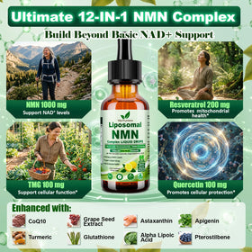 Vita PLynxera Complément NMN 1000mg flacon arrière