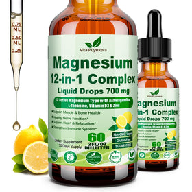 Vita PLynxera Complexe de Magnésium Liquide 12-en-1 flacon avant