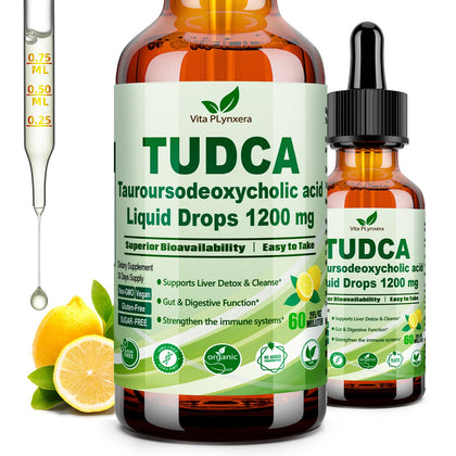 Vita PLynxera TUDCA 1200mg gouttes liquides 60ml vue avant