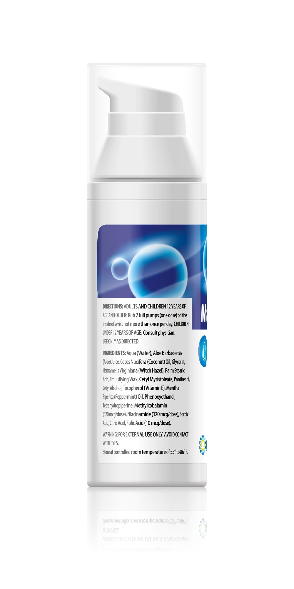 Vita Sciences Crème B12 avec ingrédients clés mentionnés