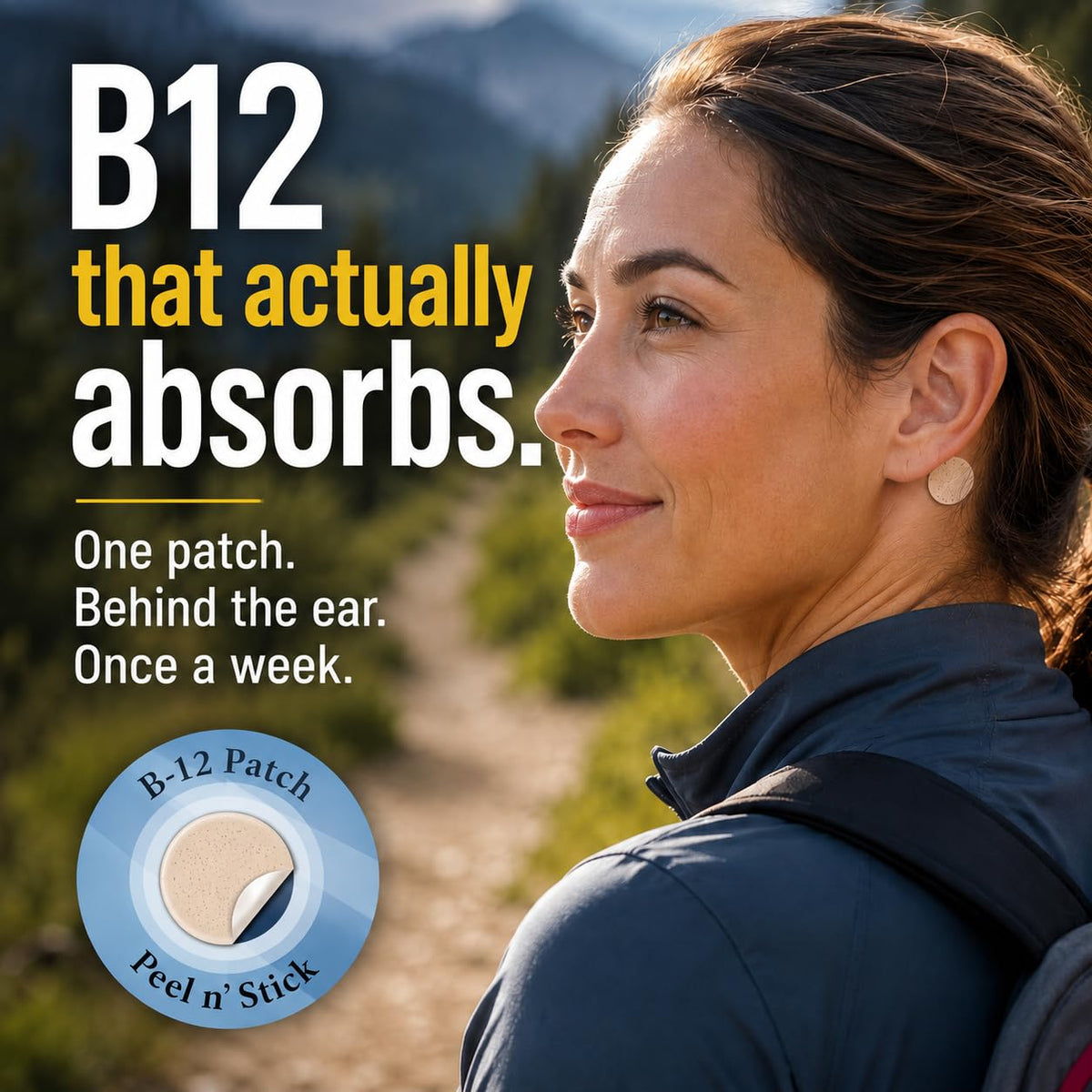 Vita Sciences Patch de Vitamine B12 application sur la peau