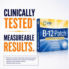 Vita Sciences Patch de Vitamine B12 avec instructions d'utilisation