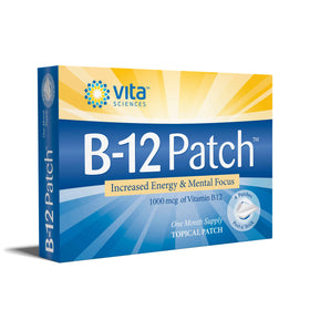 Vita Sciences Patch de Vitamine B12 vue de face avec emballage